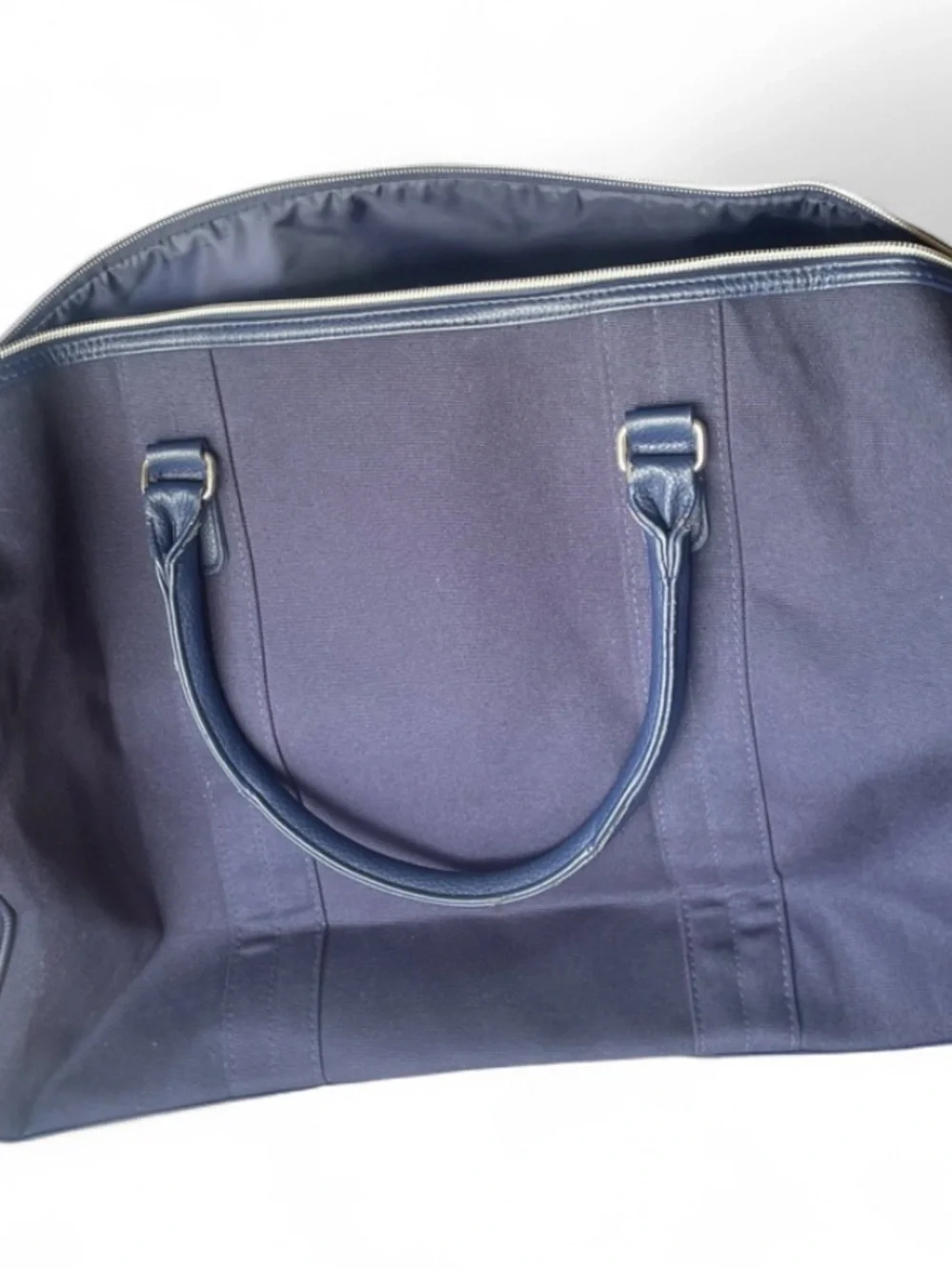 Polo Ralph Lauren-Canvas ,20”x12”x8”, Weekender Duffle Bag - Navy/Purple,GUC
